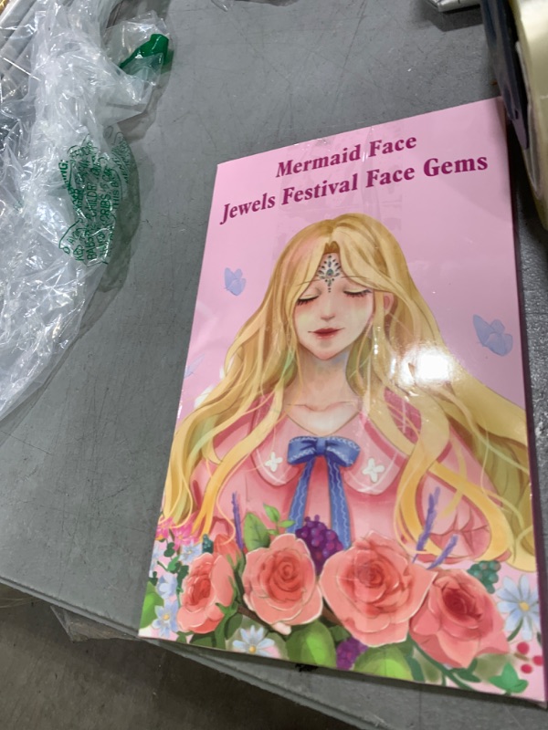 Photo 1 of Face Gems, 10 Sets Mermaid Face Jewels Festival Gems Rhinestones Rave Eyes Body Bindi Temporary Stickers Crystal Stickers Decoration(Bright)