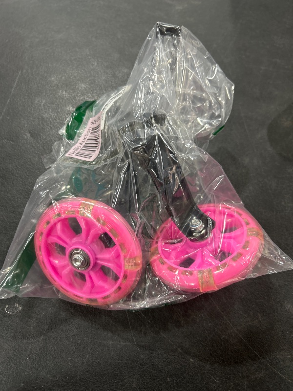 Photo 1 of Bicycle Training Wheels - Multicolored LED light Training Wheels For Kids Bicycle - Compatible With 12 14 16 18 Inch Boys/Girls Single Speed Bikes (pink)…