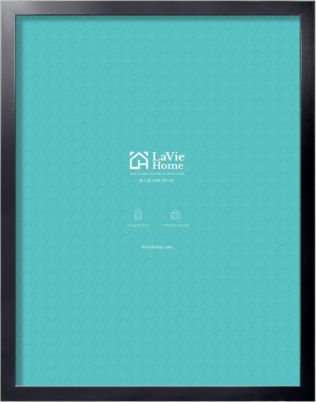 Photo 1 of LaVie Home 24x32 Picture Frame Black, Puzzles Frame for Wall Decoration, Classic Black Minimalist Style Suitable for Decorating Houses, Offices, Hotels, Puzzles Posters Photos or Artwork?1 Pack?
