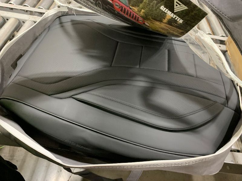 Photo 1 of GEEMAYTEK Seat Covers, Car Seat Covers Front Seats, Car Seat Cover, Car Seat Protector Waterproof, Car Seat Cushion Nappa Leather, Black Seat Covers Carseat Cover Universal Fit for Most Cars