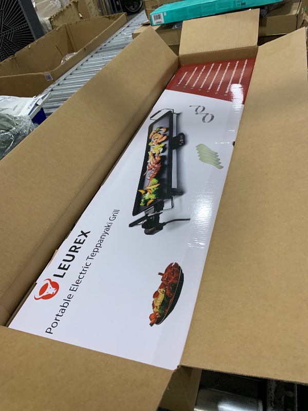 Photo 1 of Premium Electric Griddle 36" - Smokeless Indoor Grill - Portable&Nonstick Electric Grill for Outdoor Use - Extra Large Electric Griddle Nonstick with Adjustable Temperature & Even Heating by Leurex