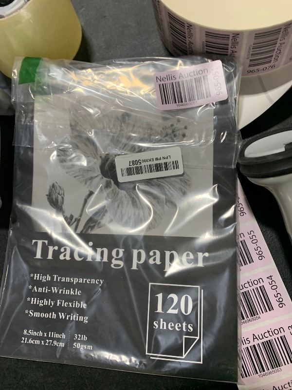 Photo 1 of Tracing Paper 8.5x11 inch, 100 Sheets Transparent Vellum Paper for Tracing Pads, 38lb/60gsm Translucent Tracing Paper for Pencil, Marker and Ink?Trace Images, Sketch, Preliminary Drawing, Overlays.
