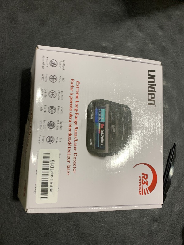 Photo 1 of Uniden R3 EXTREME LONG RANGE Laser/Radar Detector, Record Shattering Performance, Built-in GPS w/ Mute Memory, Voice Alerts, Red Light & Speed Camera Alerts, Multi-Color OLED Display , Black
