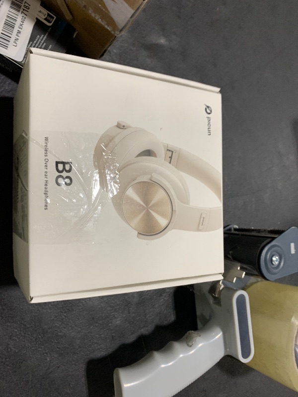 Photo 1 of Picun B8 Bluetooth Headphones, 120H Playtime Headphone Wireless Bluetooth with 3 EQ Modes, Low Latency, Hands-Free Calls, Over Ear Headphones for Travel Home Office Cellphone PC Khaki White