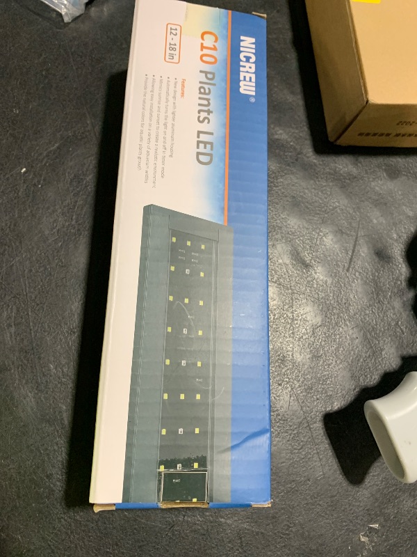 Photo 1 of NICREW C10 Plants LED Aquarium Light, 12-18 in, 9 Watts, Full Spectrum Fish Tank Light with Timer, Day and Night Cycle, Brightness Adjustable