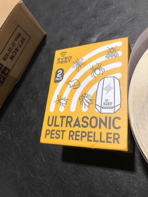 Photo 1 of Ultrasonic Pest Repeller Control Plug in 2 Pack- Electronic Insect Defender - Roach Bed Bug Mouse Mosquito - Indoor Reject - for Cockroach Ants Mice Fly Rat Bedbug