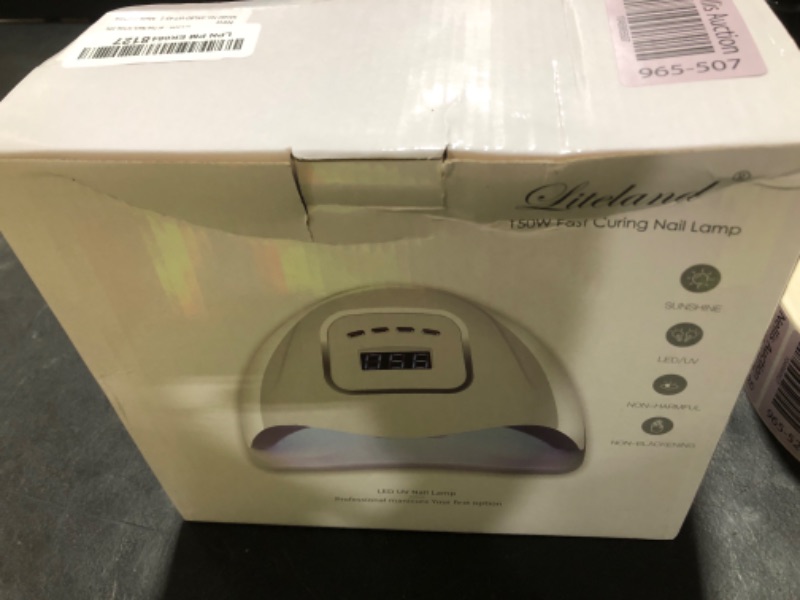 Photo 1 of UV Gel Nail Lamp,150W UV Nail Dryer LED Light for Gel Polish-4 Timers Professional Nail Art Accessories,Curing Toe Nails