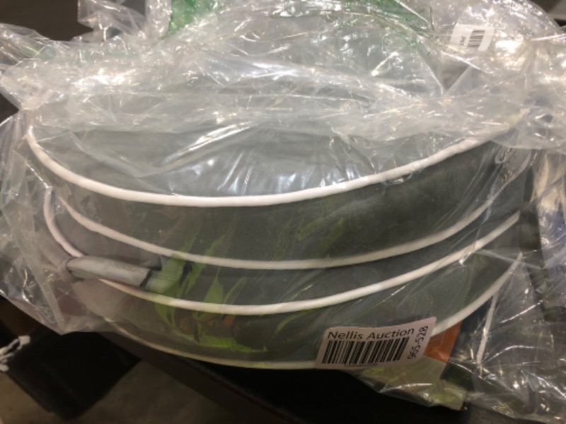 Photo 1 of 15 Inch Set of 2 Outdoor Bistro Chair Cushions,Small Patio Bistro Round Foam Seat Cushion Gray