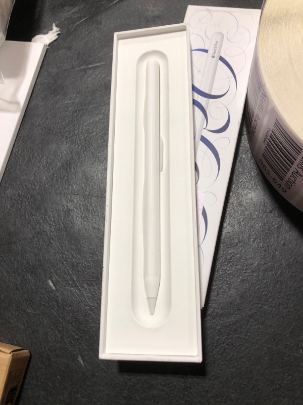 Photo 1 of Apple Pencil Pro: Latest Model - Device Compatibility Check Required - Pixel-Perfect Precision, Tilt and Pressure Sensitivity, Perfect for Note-Taking, Drawing, and Art. Charges and Pairs Magnetically