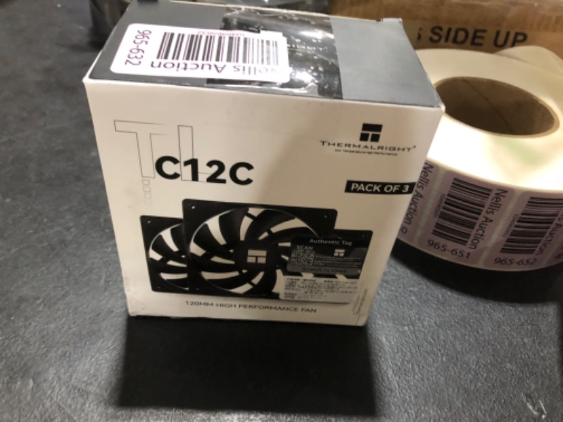 Photo 1 of Thermalright TL-C12C X3 CPU Fan 120mm Case Cooler Fan, 4pin PWM Silent Computer Fan with S-FDB Bearing Included, up to 1550RPM Cooling ?3 Quantities?