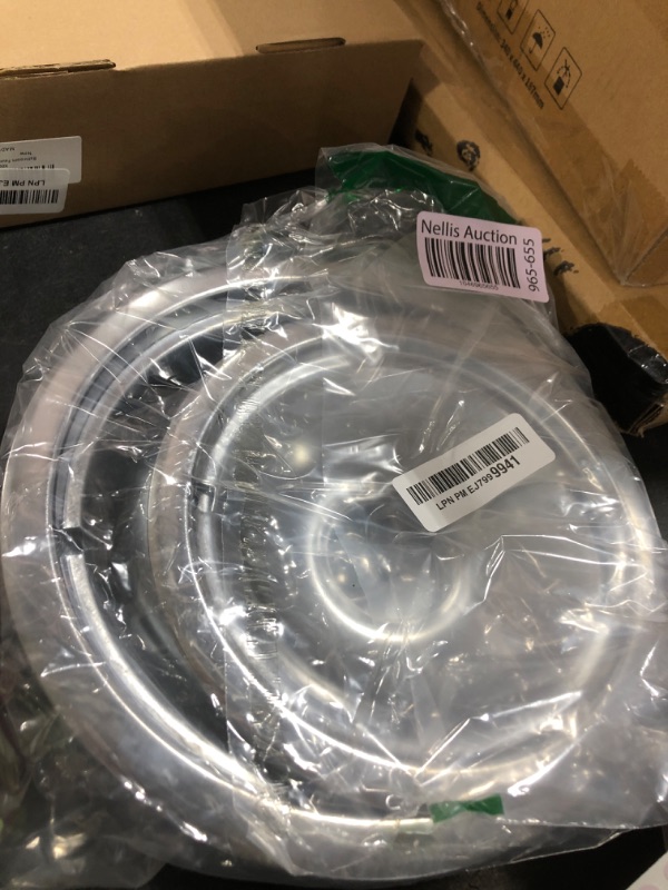 Photo 1 of 4 Pack Chrome Drip Pans, Compatible with Whirpool Kenmore Frigirate Stove Top Drip Bowls. Include 2 Pcs 6'' Range Replacement Drip Pans and 2 Pcs 8 '' Cooktop Drip Pans