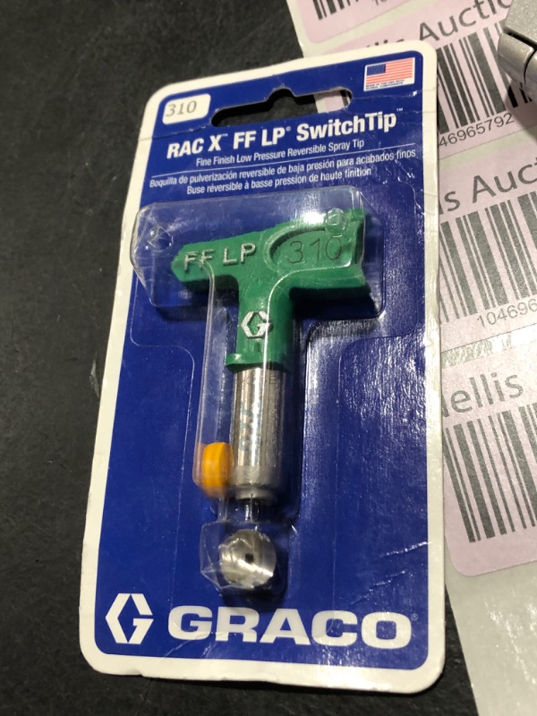Photo 1 of 310 Graco FFLP310 RAC X Fine Finish Low Pressure Reversible Tip