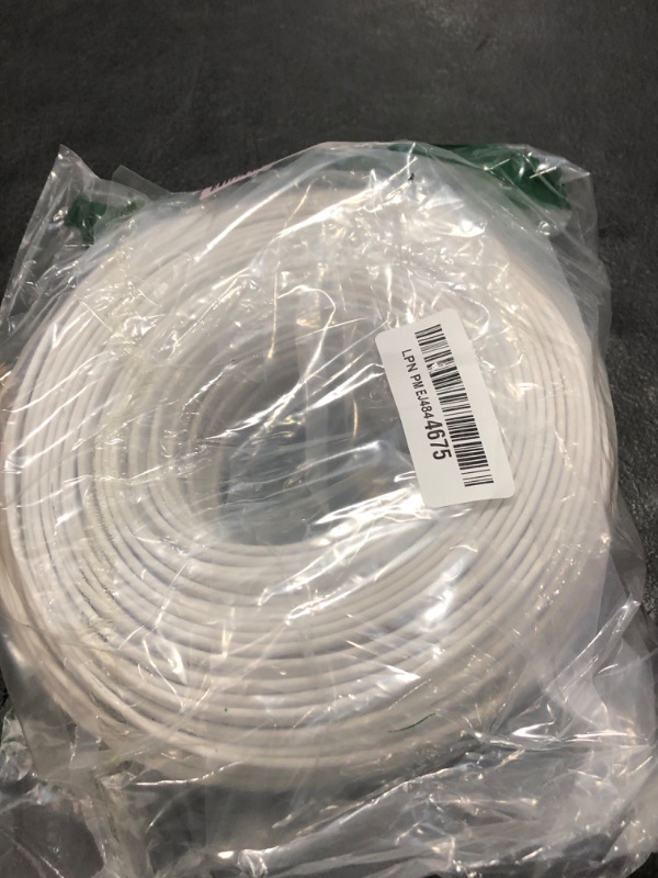 Photo 1 of Jadaol Cat 6 Ethernet Cable 200ft (60.96m), Outdoor & Indoor, 10Gbps Support Cat 8 Cat 7 Network, Long Flat Internet Lan Patch Cord, Cat6 High Speed Weatherproof Cable for Router, Modem, Switch, White