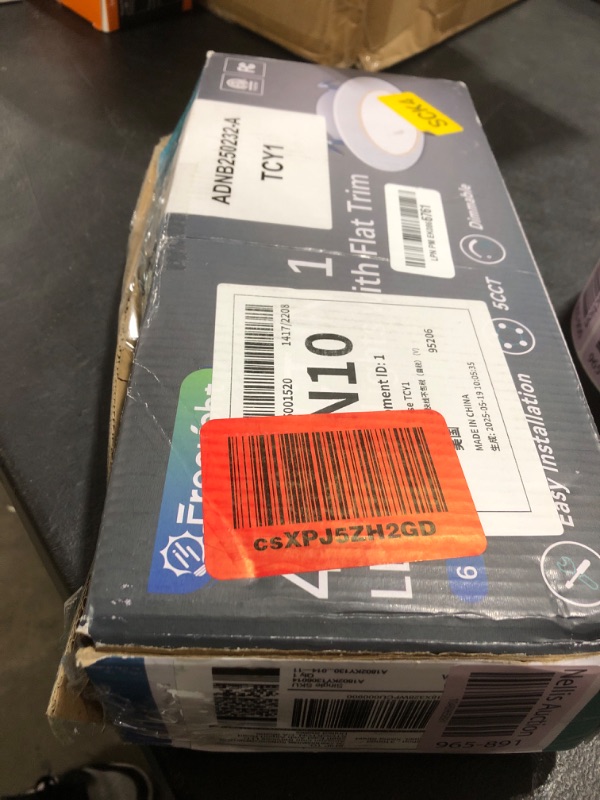 Photo 1 of FREELICHT 6 Pack 4 Inch Retrofit LED Recessed Lighting, Selectable 2700K/3000K/4000K/5000K/6000K, Dimmable Flat LED Can Lights, 7W=60W, 700LM, IC & Damp Rated, ETL & FCC, White