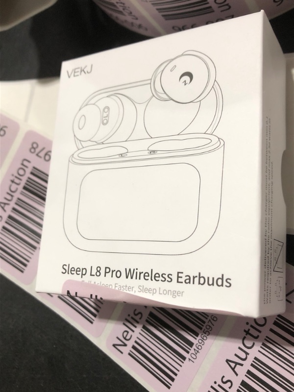 Photo 1 of VEKJ Sleep Earbuds Bluetooth 5.4 in Ear Smart Touch Screen Ear Buds, 48H Playtime Mini Sleep Headphones Small Design for Side Sleepers, Crystal-Clear Calls, 5 EQ Modes, IPX7 Waterproof Earphone Purple