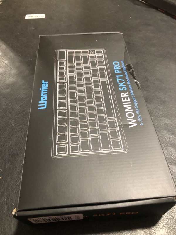 Photo 1 of Womier 75% Keyboard Wireless, Creamy Mechanical Keyboard Gaming QMK/VIA, CNC Aluminum with 8000mAh Battery, Tri-Mode Key Board Custom Hot Swappable RGB Backlit for Windows/Mac/PC (SK71 PRO-Brown)