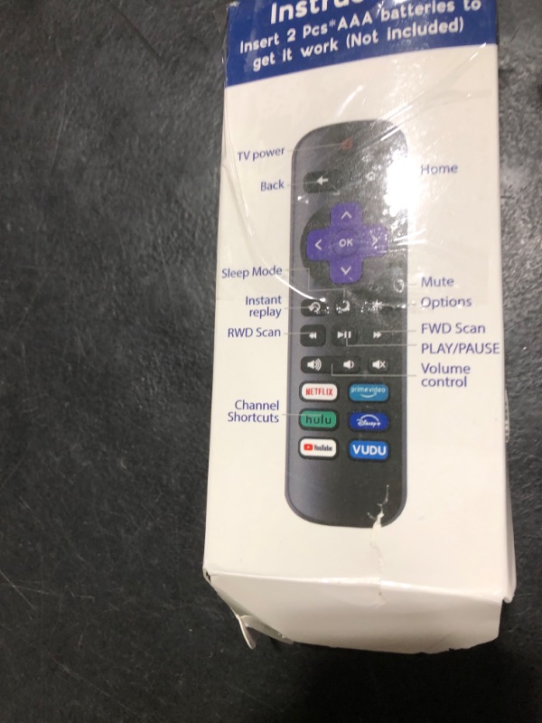 Photo 1 of 3 Pack Replacement Remote Control Only for Roku TV, Compatible with All TCL Roku/Hisense Roku/Onn Roku/Sharp Roku/Philips Roku (Not for Roku Stick, Box or Speaker)