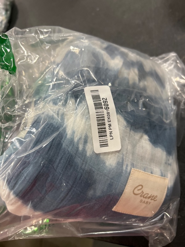 Photo 1 of Crane Baby 100% Cotton Muslin Swaddle Blanket, Caspian Ocean - Set of 2, 47" x 47" - Swaddles for Newborns & Babies