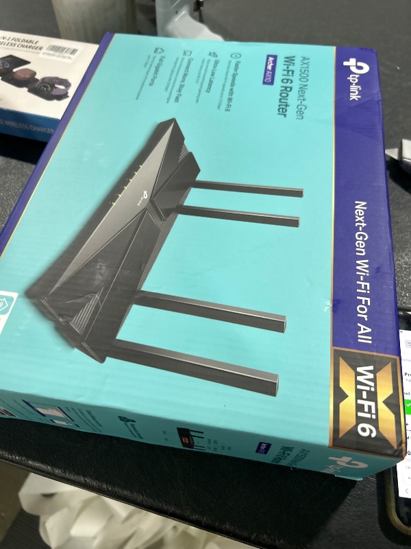 Photo 1 of TP-Link Smart WiFi 6 Router (Archer AX10) – 4 Gigabit LAN Ports, Dual Band 802.11AX Router, Beamforming, OFDMA, MU-MIMO, Parental Controls, Dual-Core 900MHz Processor, Works with Alexa