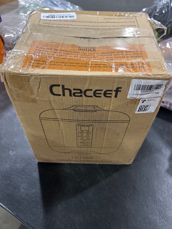 Photo 1 of CHACEEF Mini Rice Cooker 2 Cups Uncooked, 1.2L Rice Cooker Small, Portable Non-Stick Small Travel Rice Maker, BPA Free, Smart Control Multifunction Cooker with 24 Hours Timer Delay & Keep Warm Function, Beige