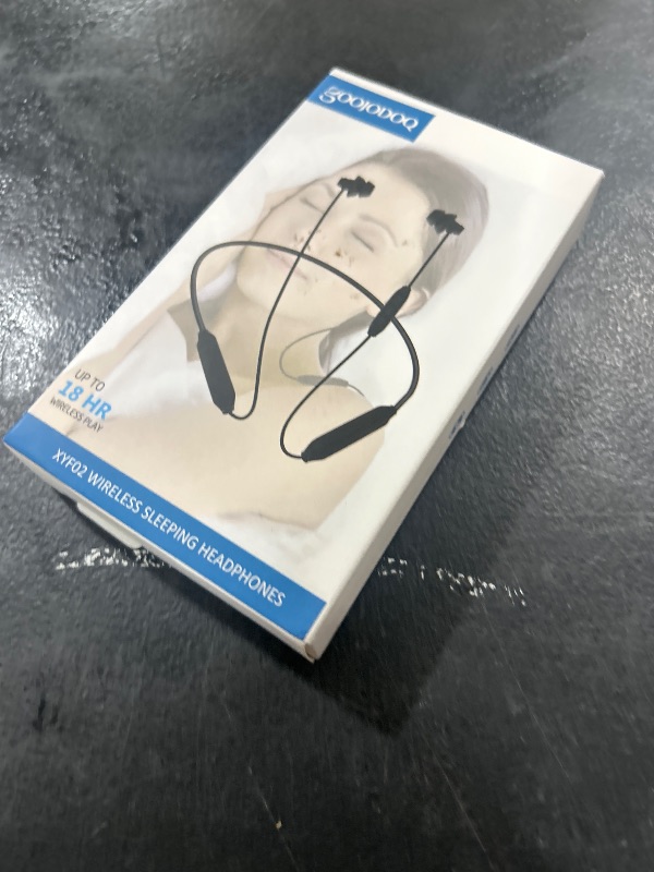 Photo 1 of Goojodoq Bluetooth Sleep Headphones Bluetooth 4.2 Wireless Soft in-Ear Sleeping Earbuds, 18 Hours Music time, Wireless Sleep Headsets for Insomnia, Side Sleeper, Gym, Relaxation and Sports-Black