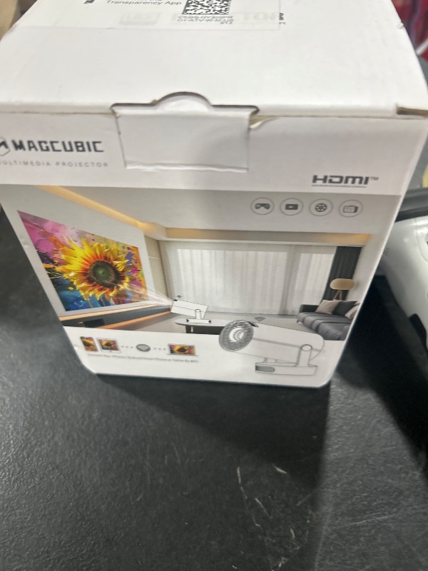 Photo 1 of Magcubic Mini Projector 4K support with WiFi 6 and Bluetooth 5.4, 5w Soundbase Speaker, Auto Vertical Keystone 180°Rotatable Portable Proyector for Home Bedroom Outdoor HY300Pro+