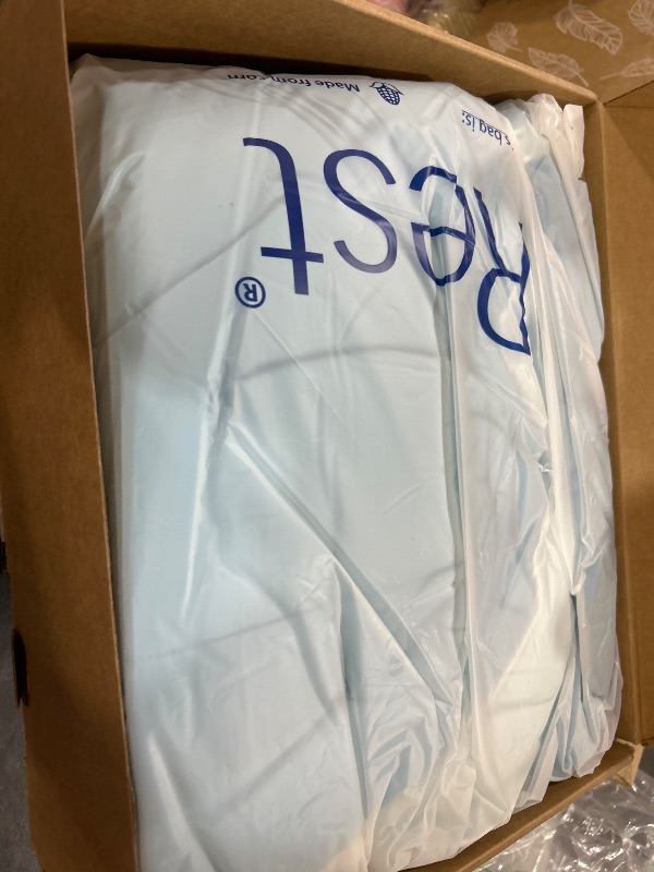Photo 1 of REST® Evercool® Cooling Comforter, Full/Queen, Blanket for Hot Sleepers, All Season Bedding to Keep Cool for Night Sweats, Breathable Lightweight Blanket, 90"x90" Inches, Aqua Blue