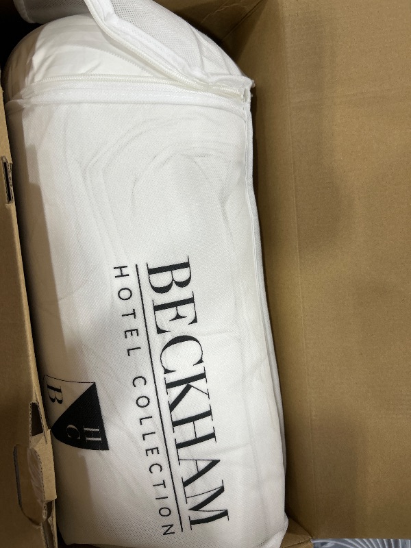 Photo 1 of Beckham Hotel Collection King Size Bed Pillows Set of 2 - Down Pillow for Sleeping - Back, Stomach or Side Sleepers