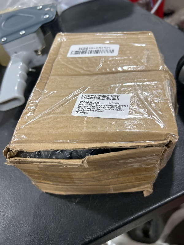 Photo 1 of 5x5x2.5“ Heavy Duty Angle Bracket? (8PCS) L Bracket for Shelves Fence Pergola Post Wood?90 Degree Corner Brace for Floating Shelf Countertop Support