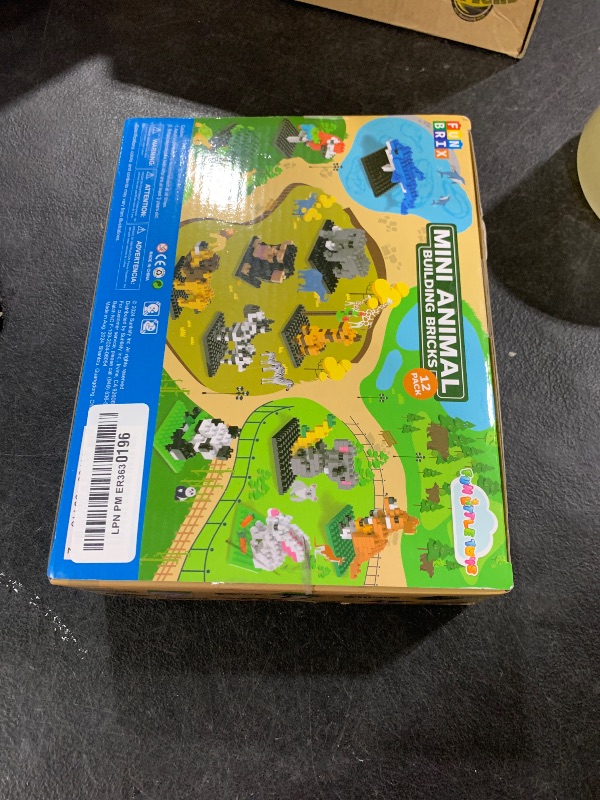 Photo 1 of FUN LITTLE TOYS Party Favor for Kids, Mini Animals Building Blocks Sets Goodie Bags Stuffers for Kid, Small Toy Prizes, 12Pack Birthday Party Favor Easter Egg Fillers