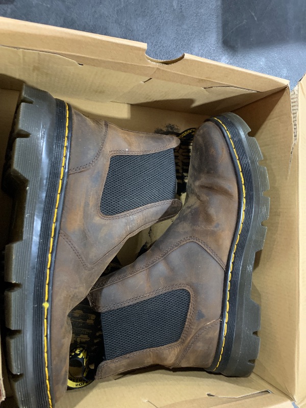 Photo 1 of Dr. Martens Unisex Embury Chelsea Boot, Dark Brown Crazy Horse, 12 Women/11 Men