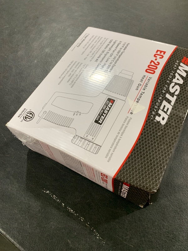 Photo 1 of Master Appliance EC-200 Variable Temperature Heat Gun, Hot Air Gun, 120V, 10 Amps, 1200W, for shrink wrap, wire connectors, shrink tubing, crafts, stripping paint