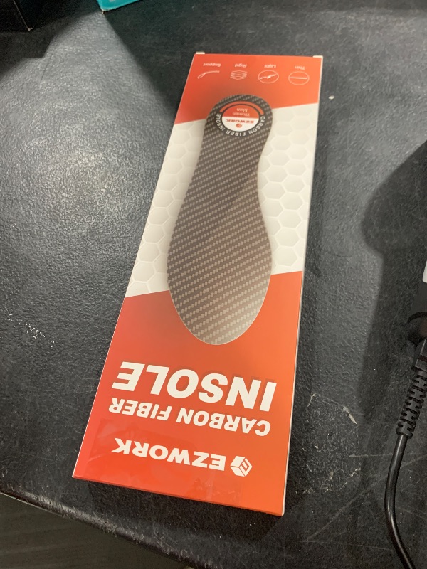 Photo 1 of Carbon Fiber Insoles, Carbon Fiber Foot Plate 1 Pair Rigid Shoe Insert Support Turf Toe, Foot Fractures, Morton Extension, Hallux Rigidus and Limitus - Alternative to Post Op Shoe