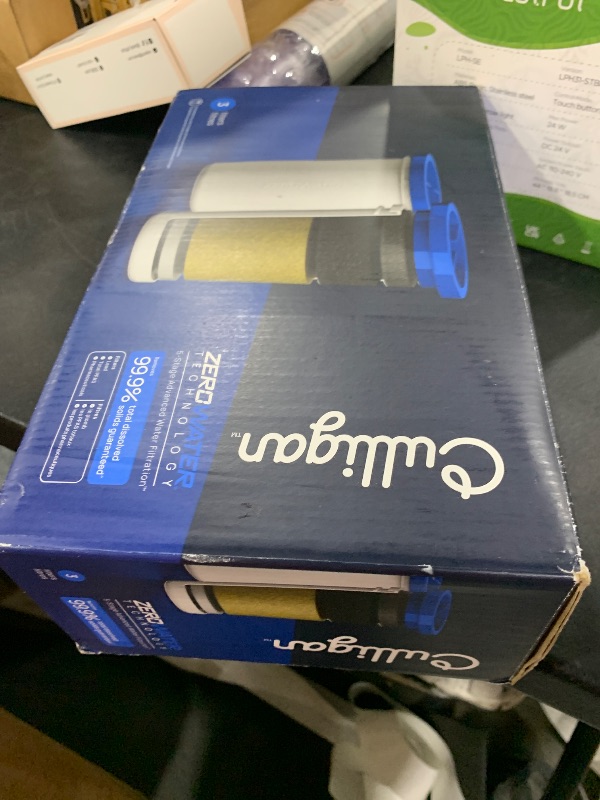 Photo 1 of Culligan with ZeroWater Technology Replacement Filter 3-Pack, 5-Stage Advanced Water Filter – IAPMO Certified to Reduce Lead, Total PFAS (Forever Chemicals), Mercury, Fluoride, and Chlorine