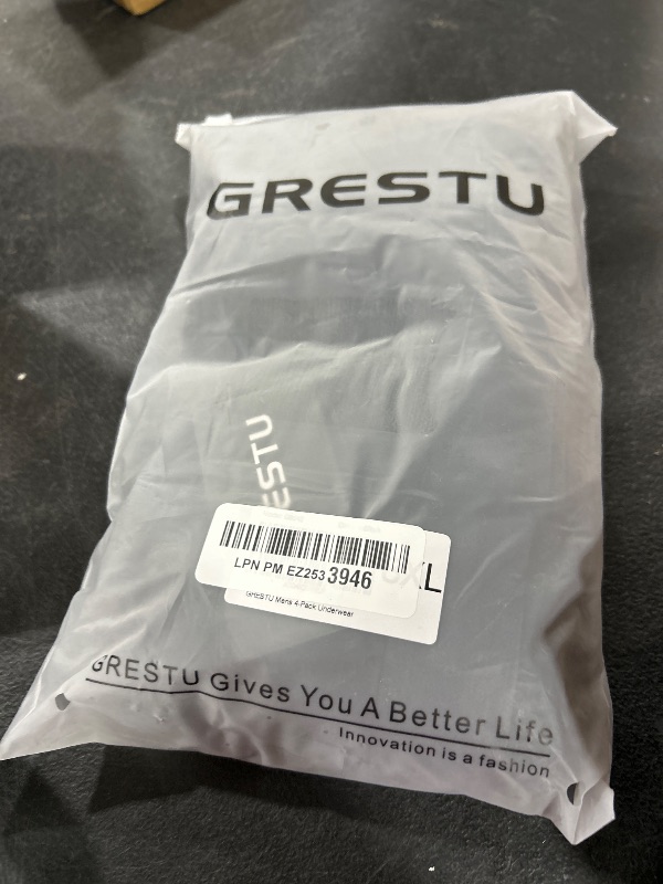 Photo 1 of GRESTU Men's 4-Pack Big & Tall 2XL-8XL Underwear Boxer Briefs No Fly with Comfortable Cool Plus Size Underwear Pack