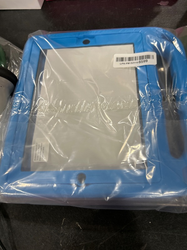 Photo 1 of AVAWO Kids Case for iPad 2 3 4 Generation (Old Model)- Built-in Screen Protector, Shockproof Handle Stand Kids Friendly Compatible with iPad 2nd 3rd 4th Generation (Blue)