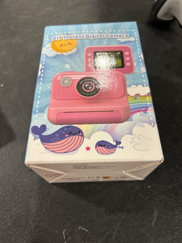 Photo 1 of Kids Camera Instant Print, Christmas Birthday Gifts for Girls and Boys, 1080P HD Video Digital Kids Camera with 32G Card, Toddler Camera for 3-12 Years Old, Purple