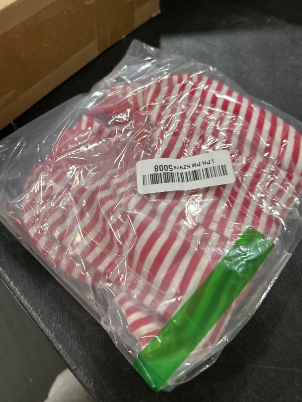 Photo 1 of FUAMEY Dog Recovery Suit Male,Dogs Surgery Neuter Suits Puppy Spay Shirts for Female Protect Dog's Skin Anti Licking Abdominal Wounds Doggie Onesie Pet Bodysuit Alternative to Cone Red Stripes S