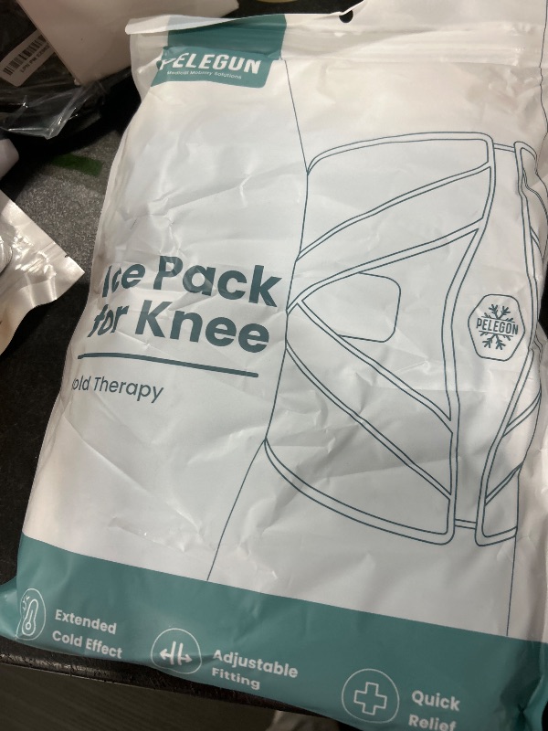Photo 1 of Knee Ice Pack Wrap (1 Pack) - Adjustable Ice Pack for Knees Surgery, Replacement, Arthritis Pain, ACL, Sports Injuries, Post Surgery, for Long Duration - 1 Pack