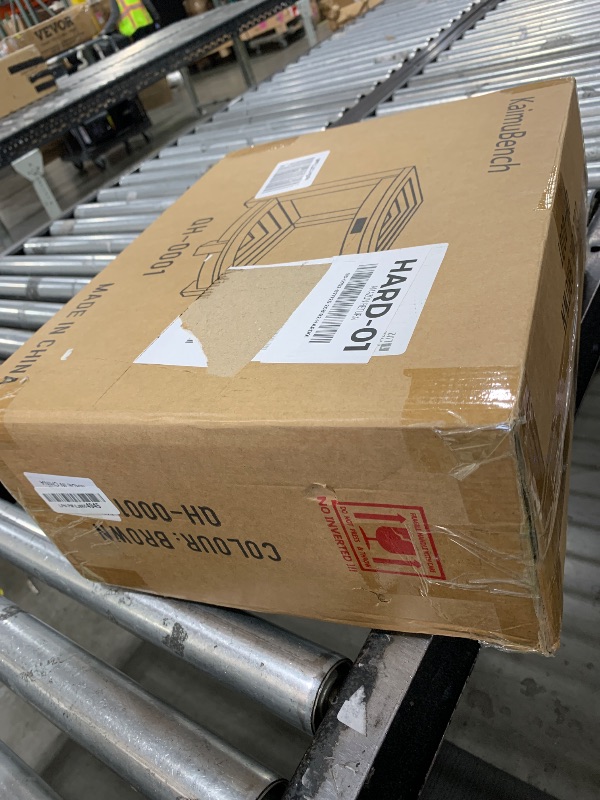 Photo 1 of Corner Shower Stool for Shaving Leg, Waterproof Bathroom Shower Bench Seat for Inside Shower, Poly Lumber Plastic Shower Chair Seat, Shower Foot Rest with Adjustable Feet, Non-Slip, Brown