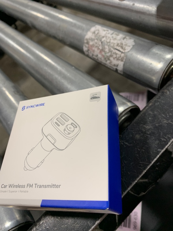 Photo 1 of Syncwire Bluetooth 5.4 FM Transmitter Car Adapter 48W (PD 36W & 12W) [Light Switch] [HiFi Bass Sound] [Fast Charging] Wireless Radio Music Adapter LED Display Hands-Free Calling Support USB Drive