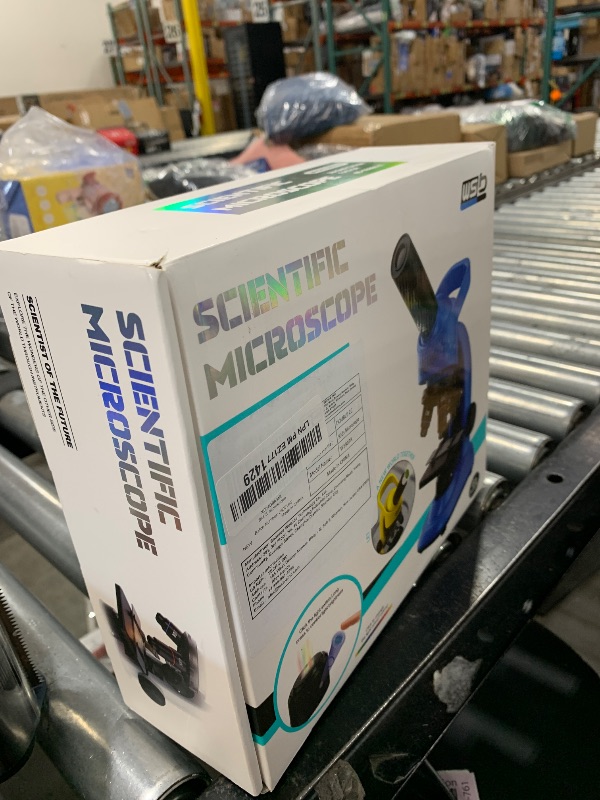 Photo 1 of Kids Microscope,40-1600x Microscope Kit for Kids Beginners Children,STEM Kit,Prepared Slides,LED Light and Configured Various Operating Tools- Science Experiment Toy for Kids Ages 6-12