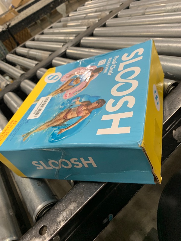 Photo 1 of SLOOSH Inflatable Pool Floats Adult,2 Pack Pool Chairs with Cup Holders,Pure Blow up Floats Chair,Hammock Noodle Mat for Relaxing Summer Water Fun Swimming Party Beach,Blue,Pink