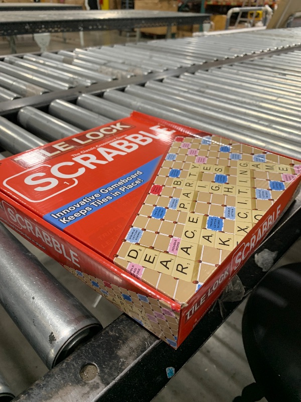Photo 1 of Tile Lock Scrabble by Winning Moves Games USA, Innovative Gameboard "Locks" Tiles In Place, for 2 to 4 Players, Ages 8 and Up