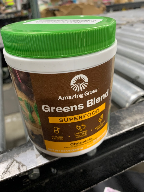 Photo 1 of Amazing  Chocolate Green Superfood Powder, 8.5 OZ