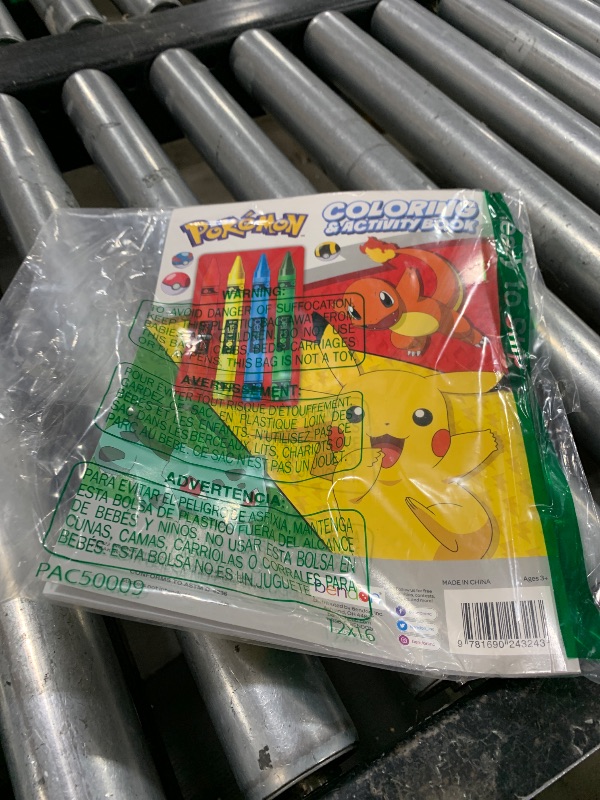 Photo 1 of Pokemon 48 Page Coloring Book, 4 Crayons Bendon 54041