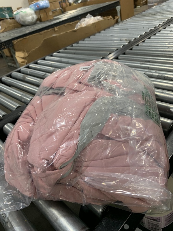 Photo 1 of HOMFINE Cooling Comforter Japanese Double-Sided Cold Tech Fabric Cooling Blanket for Night Sweats Hot Sleepers, Q-Max 0.45 Soft Breathable Silky Smooth Lightweight Pink Summer Comforter Queen