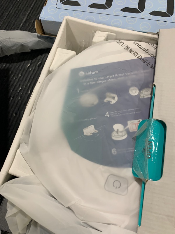 Photo 1 of Lefant Robot Vacuum Cleaner, Strong Suction, 120 Mins Runtime, Slim, Low Noise, Automatic Self-Charging, Wi-Fi/App/Alexa Control, Ideal for Pet Hair Hard Floor and Daily Cleaning, M210