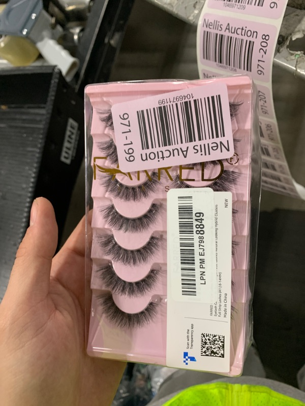 Photo 1 of FARRED Cat Eye Lashes Natural Eyelashes Short Wispy Lash Strips Volume Eyelash Cateye Medium Length False Lashes Natural Looking Hybrid Clusters Full Strip Lashes (A1 | 8-14MM)