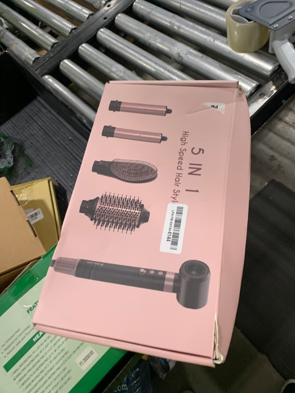 Photo 1 of Annlary 5 in 1 Ionic Hot Air Styler, 1400W Powerful Hair Dryer Brush, Auto-Wrap Curlers, Paddle Brush for Fast Drying, Curling, Straightening, Volumizing with Travel & Storage Bag